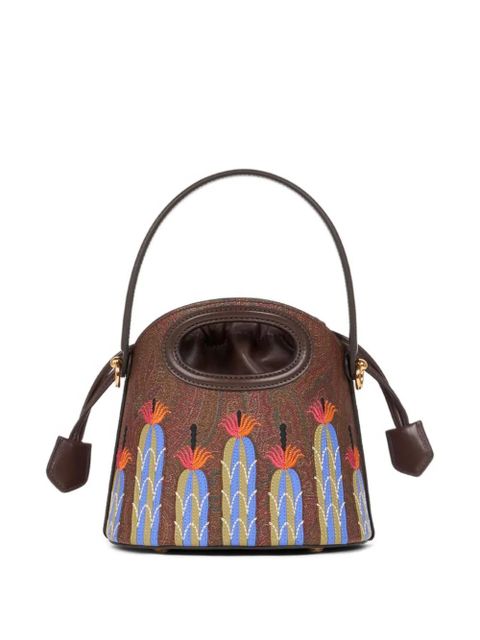 ETRO x Agostino Iacurci small Saturno bucket bag - Brown