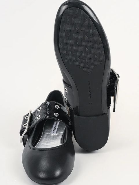 Karl Lagerfeld baleriny skórzane KARO