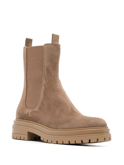 Gianvito Rossi Chester suede chelsea boots - Brown - zdjęcie produktu nr 2