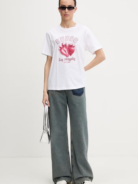 Guess T-shirt damski bawełniany RIN - zdjęcie produktu nr 1