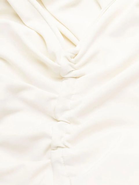 Off-White Vi-Crepe draped midi dress