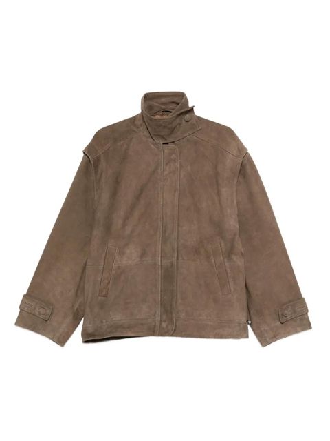 ROTATE BIRGER CHRISTENSEN leather jacket - Brown - zdjęcie produktu nr 1