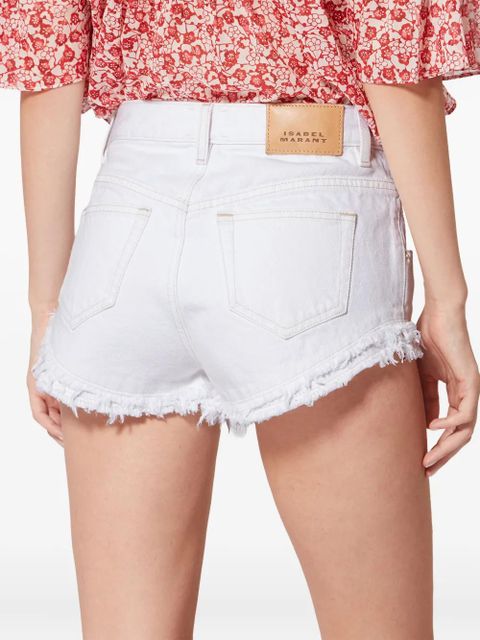 ISABEL MARANT Eneidala frayed shorts - White - zdjęcie produktu nr 2