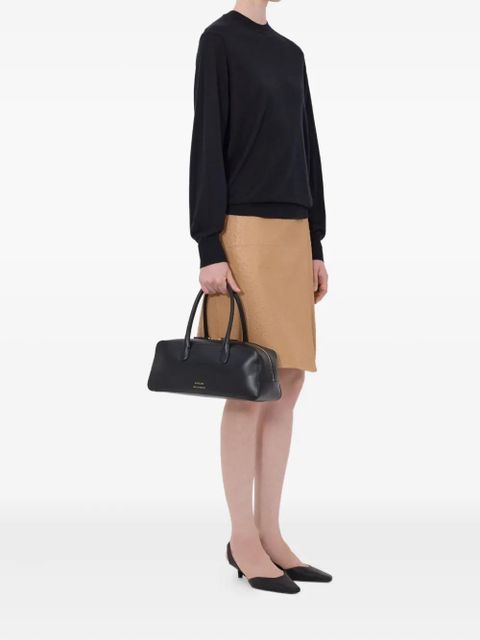 LouLou de Saison drop shoulder ribbed knitwear - Black