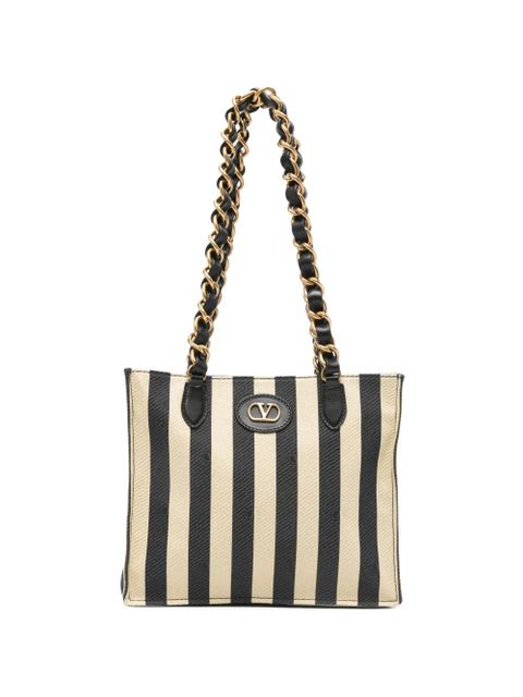 Valentino Garavani VLogo jacquard shoulder bag - Black - zdjęcie produktu nr 1