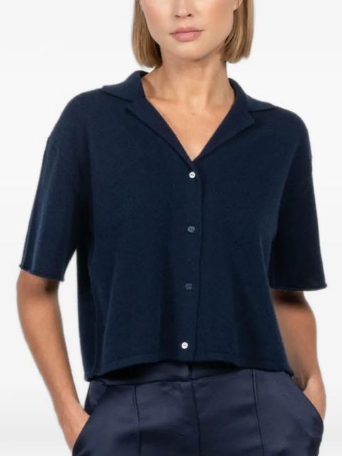 Simkhai Alma button short-sleeved top - Blue - zdjęcie produktu nr 1