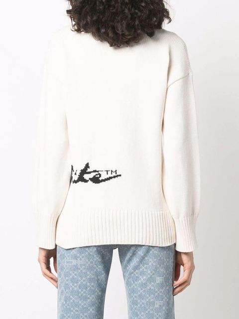 Off-White intarsia-logo jumper