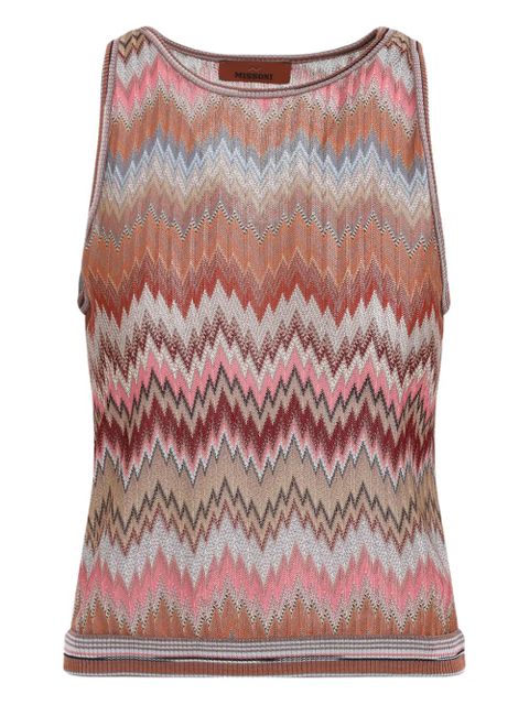 Missoni chevron-pattern top - Brown - zdjęcie produktu nr 1
