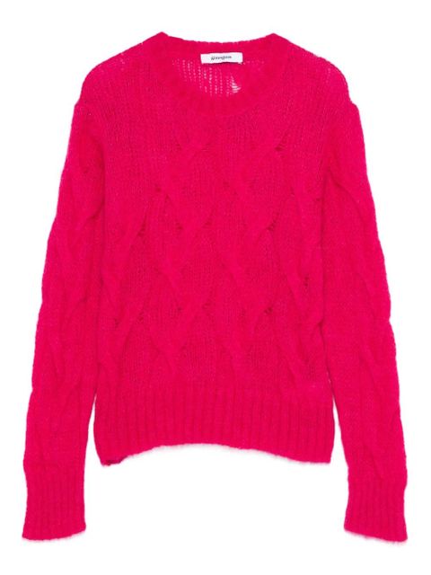Gimaguas cable-knit crew-neck sweater - Red - zdjęcie produktu nr 1