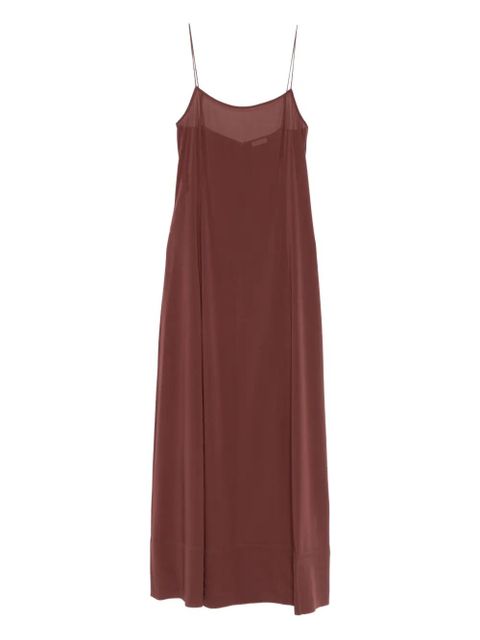 St. Agni sheer slip straps maxi dress - Brown - zdjęcie produktu nr 1