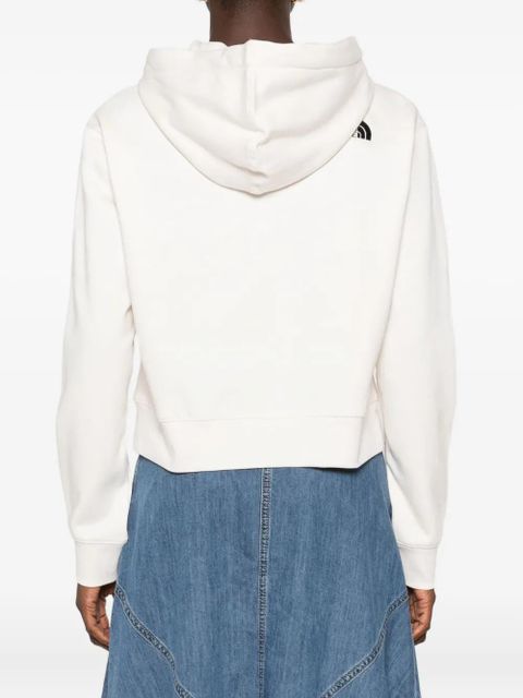 The North Face logo-embroidered hoodie - Neutrals