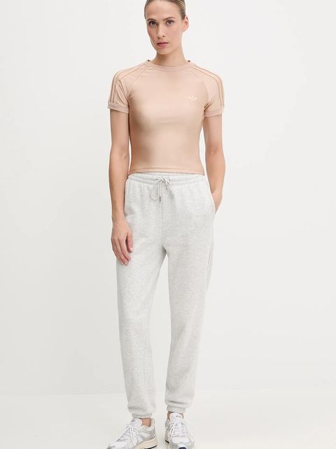 adidas Originals t-shirt 3-Stripe Spandex damski kolor pomarańczowy JJ0909 - zdjęcie produktu nr 2