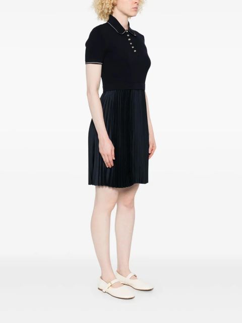 Maje polo-neck pleated dress - Blue - zdjęcie produktu nr 2