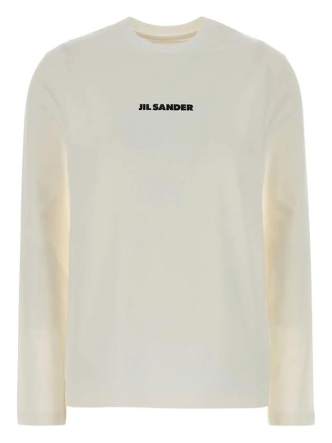 Jil Sander crew-neck cotton T-shirt - Neutrals - zdjęcie produktu nr 1