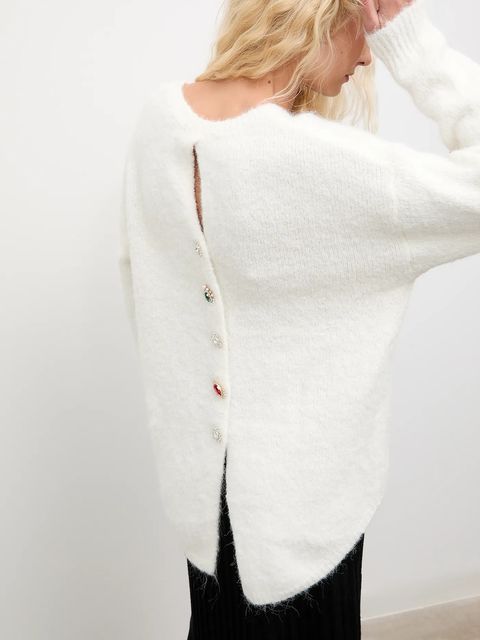 Answear.LAB sweter z wełną damski kolor biały - zdjęcie produktu nr 1