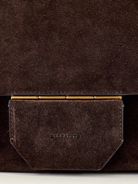 AllSaints torebka nubukowa URSA