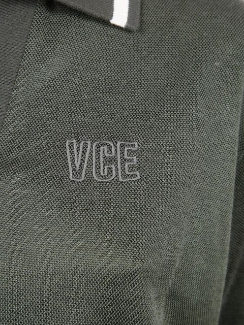 Golden Goose embroidered-detail polo top - Green