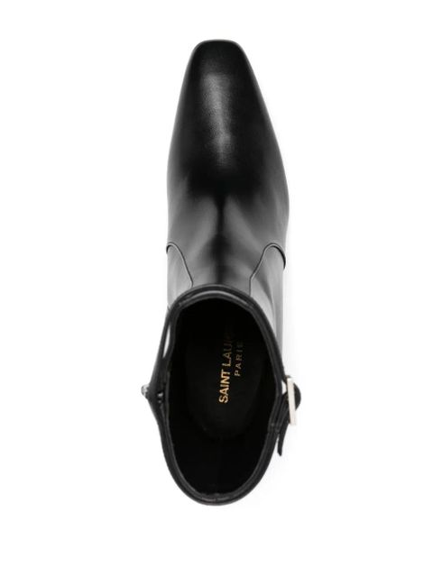 Saint Laurent Joelle 70mm leather boots - Black