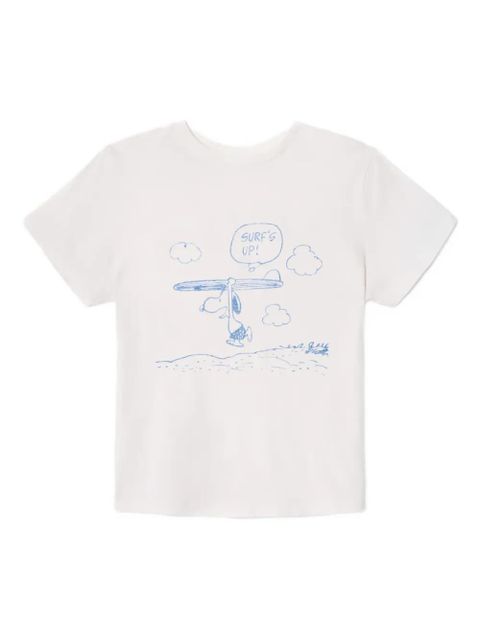 RE/DONE Snoopy Surfs Up T-shirt - White - zdjęcie produktu nr 1