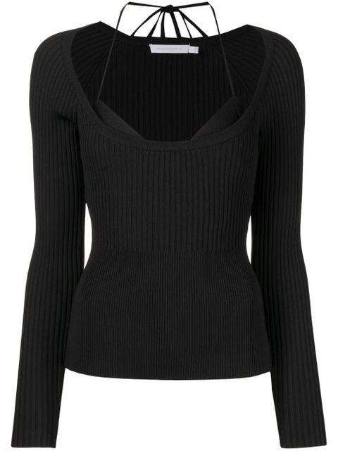 Simkhai Core Jayline layered top - Black - zdjęcie produktu nr 1
