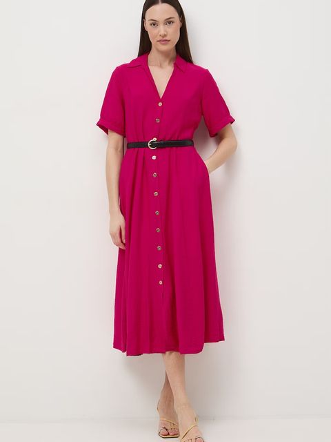 Medicine sukienka rozkloszowana z wiskozy - zdjęcie produktu nr 1