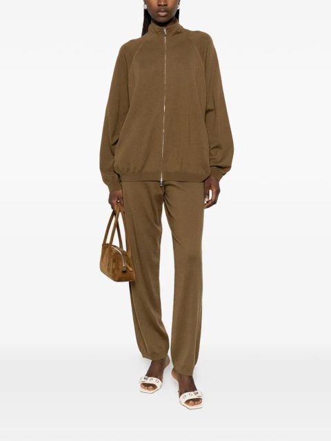 The Frankie Shop Baxe zip-fastening cardigan - Brown - zdjęcie produktu nr 2