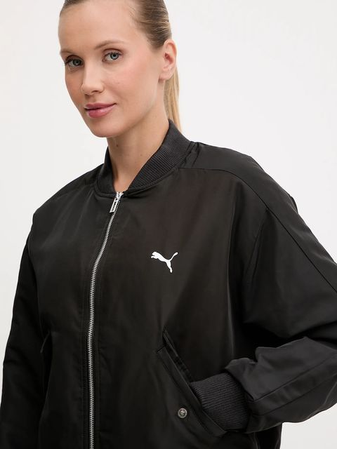 Puma kurtka bomber kolor czarny przejściowa 632168
