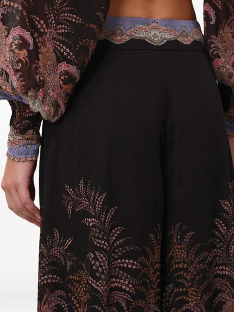ZIMMERMANN Alchemy paisley-print trousers - Black