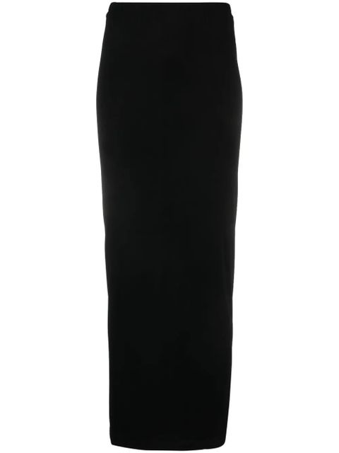 WARDROBE.NYC elasticated-waistband maxi skirt - Black - zdjęcie produktu nr 1