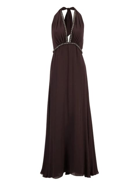 Johanna Ortiz New Destiny halter-neck maxi dress - Brown - zdjęcie produktu nr 1