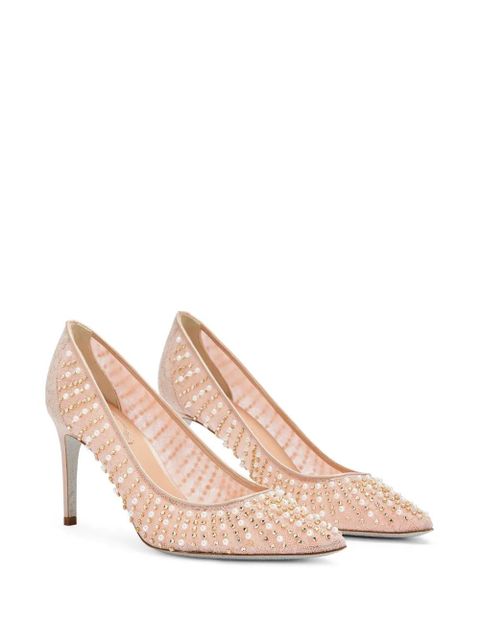 René Caovilla 80mm lace pumps - Neutrals - zdjęcie produktu nr 2