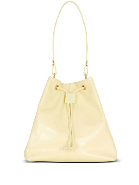 Balmain Pulse leather shoulder bag - Yellow - zdjęcie produktu nr 1