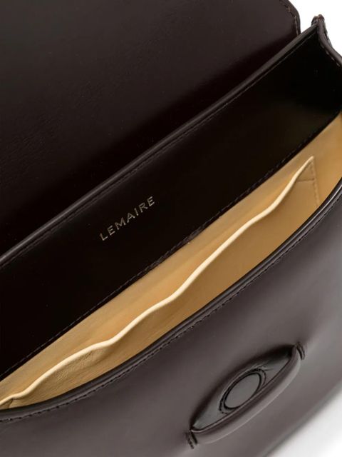 LEMAIRE Cartridge leather crossbody bag - Brown