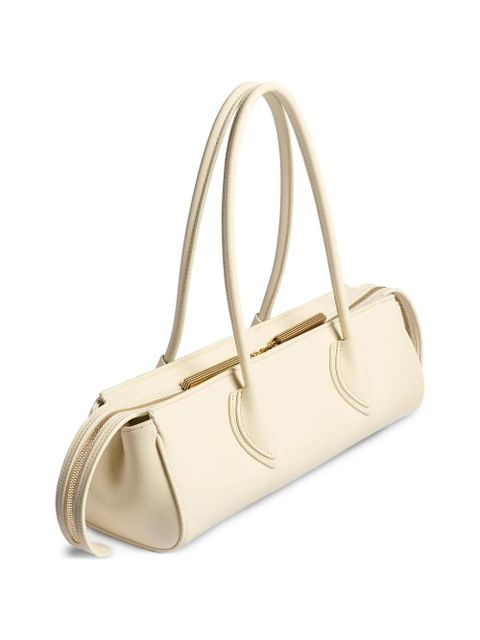 KHAITE zip fastening leather shoulder bag - Neutrals