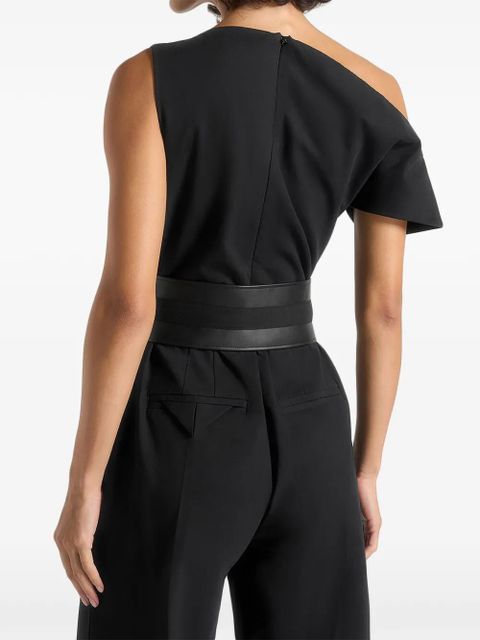 Manière De Voir Valerie one-shoulder jumpsuit - Black