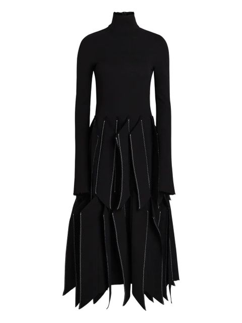 A.W.A.K.E. Mode panel contrast midi dress - Black - zdjęcie produktu nr 1