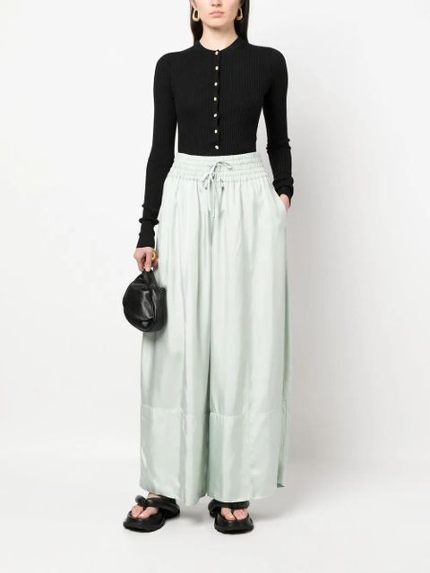 Jil Sander round neck ribbed cardigan - Black - zdjęcie produktu nr 2