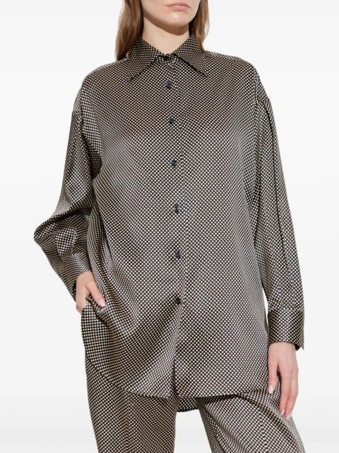 TOM FORD polka dot long-sleeve shirt - Black