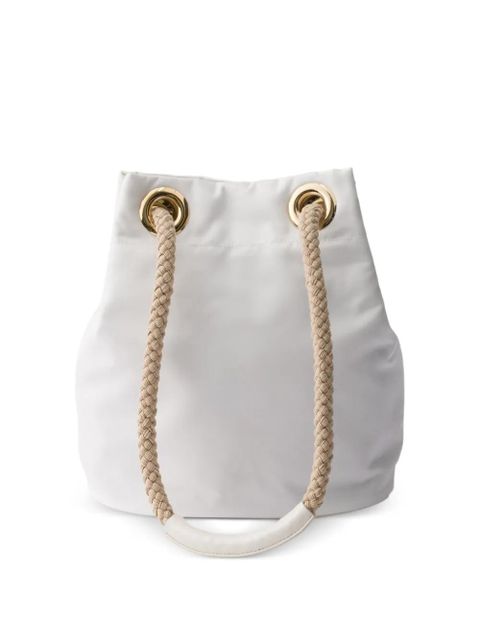 Prada Mariner Re-Nylon small bucket bag - White