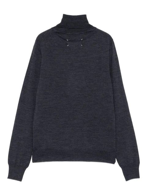 Maison Margiela turtleneck wool sweater - Blue - zdjęcie produktu nr 2