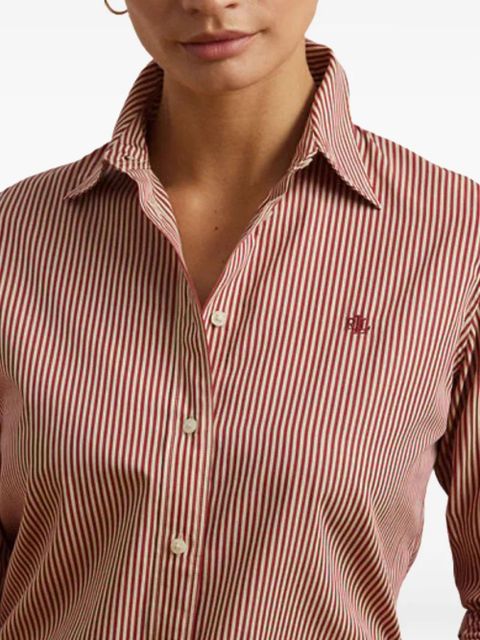 Lauren Ralph Lauren logo-detail stripe-pattern shirt - Red - zdjęcie produktu nr 2