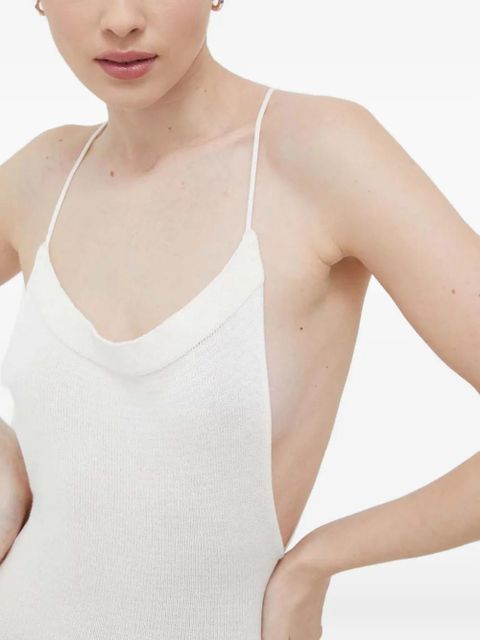 ALOHAS open-back midi dress - White