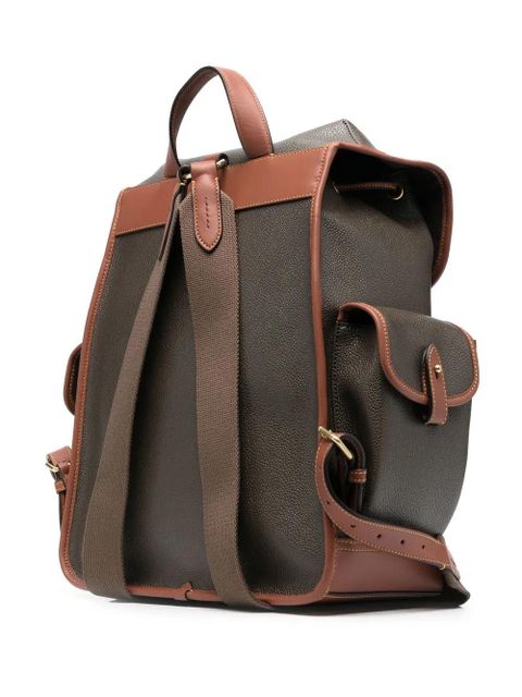 Mulberry logo plaque-detail backpack - Brown