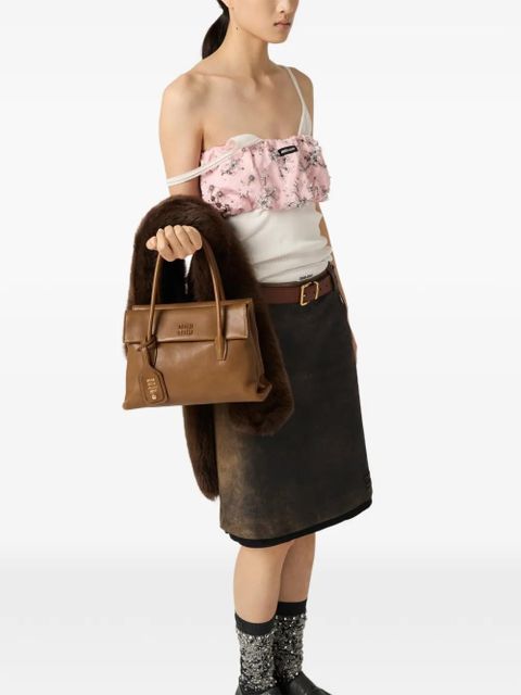 Miu Miu strapless bandeau blouse - Pink