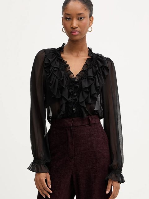 Morgan bluzka damska kolor czarny gładka CATHY - zdjęcie produktu nr 1