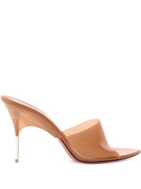 Amina Muaddi 95mm Alexa stiletto mules - Neutrals - zdjęcie produktu nr 1