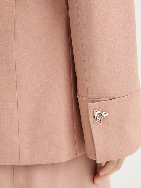 AERON marynarka SUN kolor różowy jednorzędowa gładka BL080474