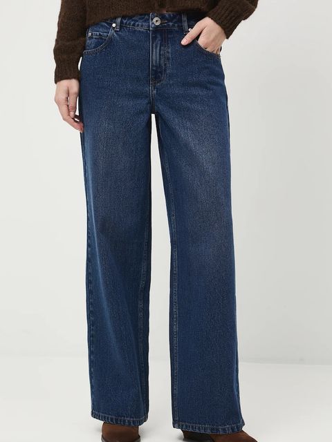 Medicine jeansy damskie kolor granatowy - zdjęcie produktu nr 1