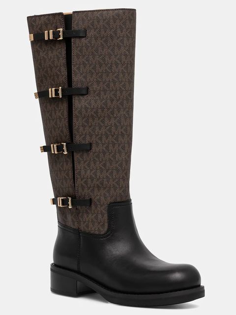 MICHAEL Michael Kors kozaki Darrington damskie kolor brązowy na płaskim obcasie 40F5DTFB7L.292 - zdjęcie produktu nr 1