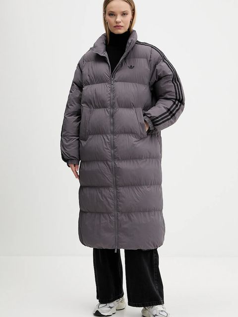 adidas Originals kurtka Long Puffer kolor fioletowy zimowa JX2952 - zdjęcie produktu nr 1